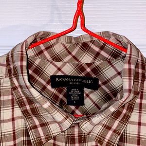 BANANA REPUBLIC RELAXED MEN’S LONG SLEEVES SHIRT SIZE L